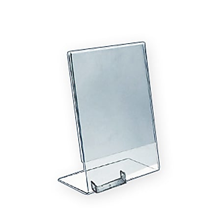 Azar Displays L-Shaped Acrylic Sign Holders With Attached