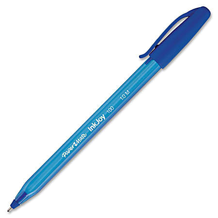 Paper Mate stylo bille rétractable InkJoy 300 RT | pointe moyenne 1 mm |  bleu | lot de 12