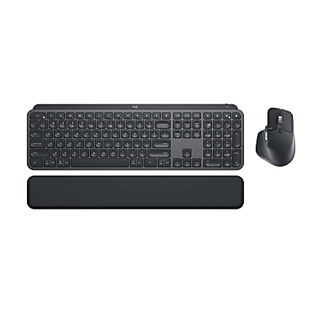 Logitech MX Keys Combo for Business - Keyboard and mouse set - backlit - Bluetooth, 2.4 GHz - graphite