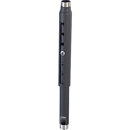 Chief 12-18" Adjustable Extension Column - For Projector - Black - Aluminum - 500 lb