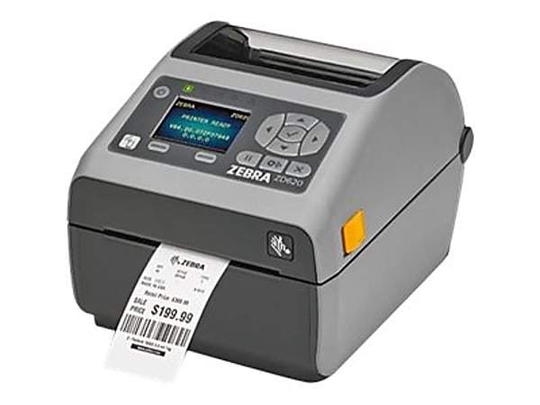Zebra ZD620d - Label printer - direct thermal -  - 203 dpi - up to 479.5 inch/min - USB 2.0, LAN, serial, USB host, NFC, Wi-Fi(ac), Bluetooth 4.1, Bluetooth LE - cutter - gray