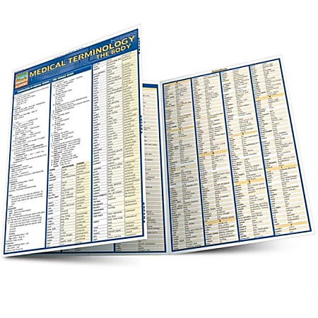 QuickStudy Guide, Medical Terminology: The Body, Total Qty 1