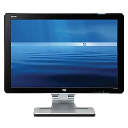 HP w2408h 24" Widescreen BrightView LCD Monitor, Black/Silver