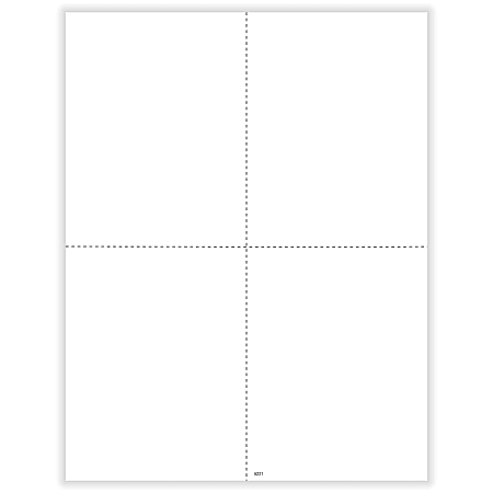 ComplyRight&reg; W-2/1099 Blank Tax Form, Recipient Copy Only (No Backer), 4-Up (Box), Pack of 500, 5221B26