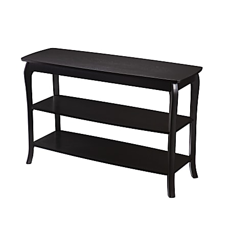 SEI Ava Console Table, 30"H x 47-1/2"W x 17"D, Black