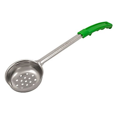 American Metalcraft Perforated Portion Spoon, 4 Oz, Green