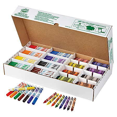 Crayola® My First Crayons And Markers Classpack, Assorted Colors, Box Of 128