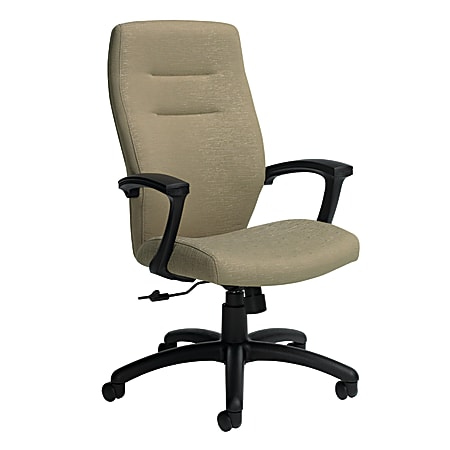 Global® Synopsis High-Back Chair, 43 1/2"H x 24 1/2"W x 26 1/2"D, Beach Day/Black