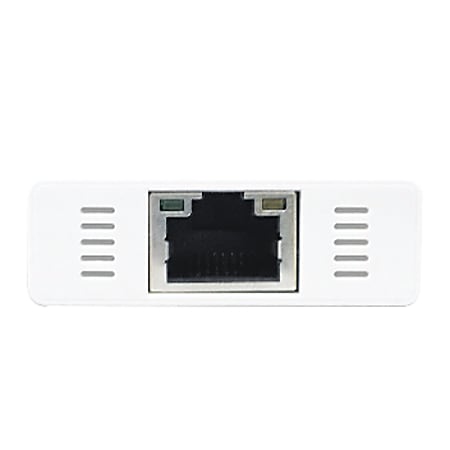 j5create USB Type-C Gigabit Ethernet & HUB Multi-Port Adapter, 6", White, JCH471