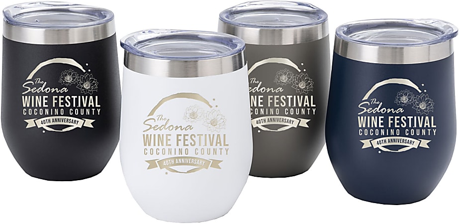 Sample 12 oz Stainless Steel Wine Tumbler