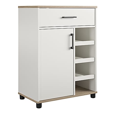 Ameriwood™ Home Whitmore Bar Cabinet, 35-13/16”H x 26-3/4”W x 15-9/16”D, White