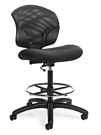 Global Tye Low Back Adjustable Height Stool Armless 44 1 2