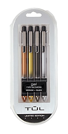 TUL Limited Edition Prestige Metal Retractable Ballpoint Gel Pens ...