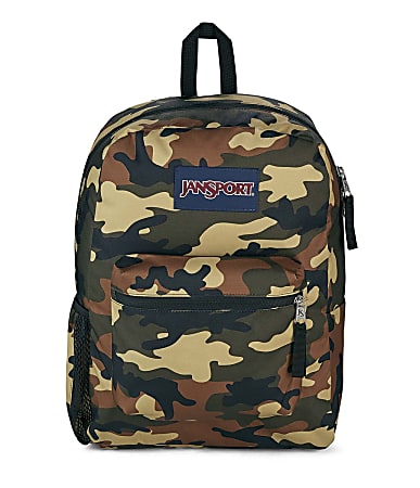 Jansport Cross Town Backpack, 70% Recycled, Buckshot Camo