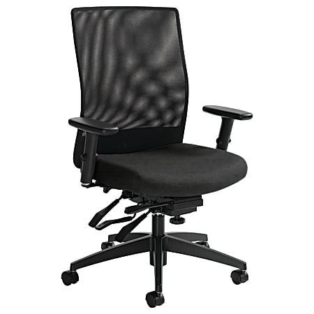 Global® Weev Mid-Back Tilter Chair, 39"H x 25"W x 24"D, Granite Rock/Black