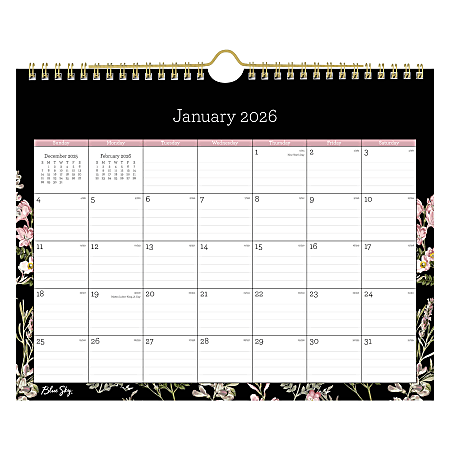 2026 Blue Sky Monthly Wall Calendar, 11” x 8-3/4”, Nevaeh, January To December, 139941