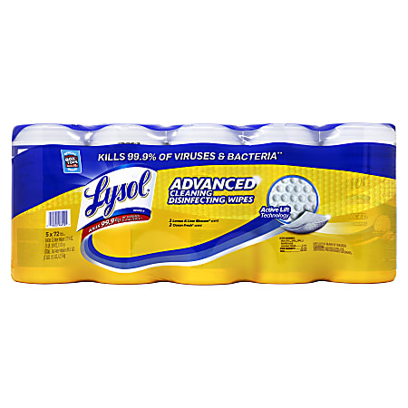 Office depot 2025 lysol wipes