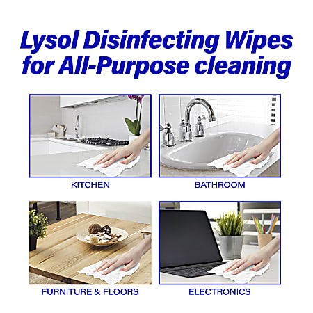 Lysol advanced cleaning top disinfecting wipes