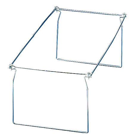 OIC® Hanging Folder Frames, Letter Size, Silver, Pack Of 6