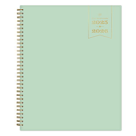 2025-2026 Day Designer Weekly/Monthly Academic Planner, 8-1/2" x 11", Neo Mint, July 2025 To June 2026, 151667