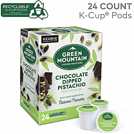 Green Mountain Coffee Roasters Chocolate Dipped Pistachio Flavored