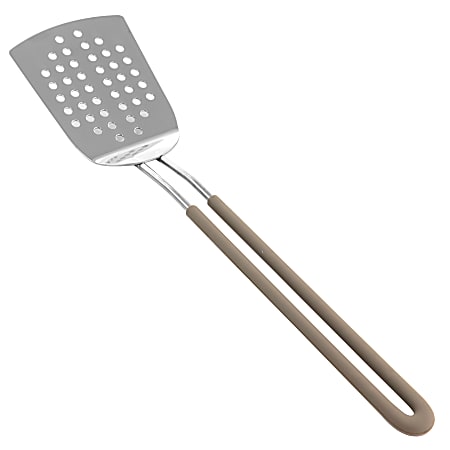 Martha Stewart Stainless Steel Slotted Spatula, Gray