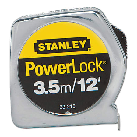 Stanley Tools Powerlock Die Cast Tape Measure, 12&#x27;