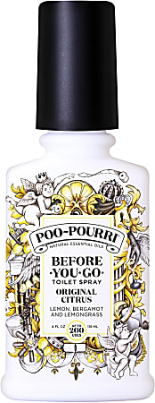 Poo-Pourri Before You Go Toilet Spray, 4 Oz, Citrus, Pack Of 12 Bottles