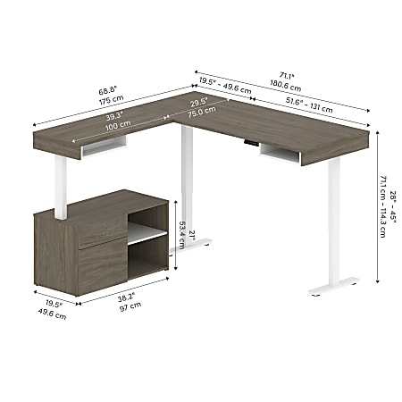 Corner credenza clearance desk