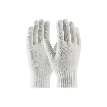 PIP Cotton/Polyester Gloves, Large, White, Pack Of 12