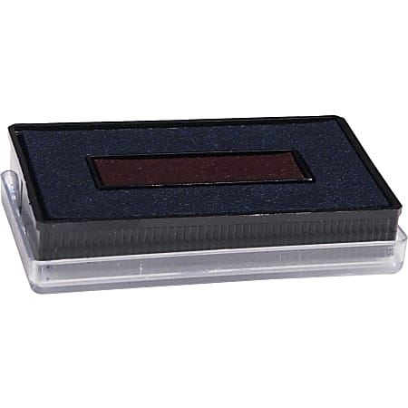 Xstamper Classix Self-inking Replacement Pad - 1 Each - Red, Blue Ink - Red, Blue
