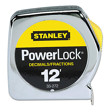 Stanley Tools ABS Tape Measure, Standard, 12' x 1/2" Blade