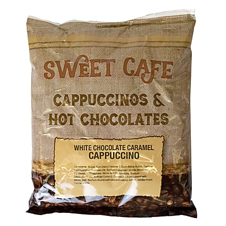 Sweet Cafe Cappuccino, White Chocolate Caramel, 2 Lb Per Bag, Carton Of 6 Bags
