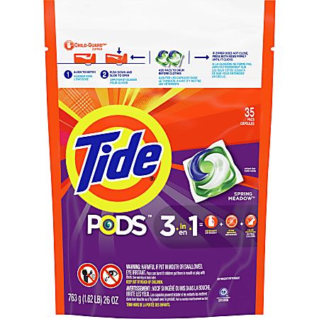 Tide Pods Laundry Detergent Soap Pods, Original, 3 Bag Value Pack