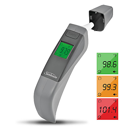 Sunbeam 16982 Infrared No Touch Forehead Gun Thermometer - Office Depot