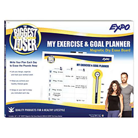 EXPO® Biggest Loser Dry-Erase Board, Activity Tracker, 18" x 24"