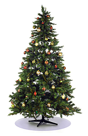 Floortex Christmas Tree Mat, 24", Clear