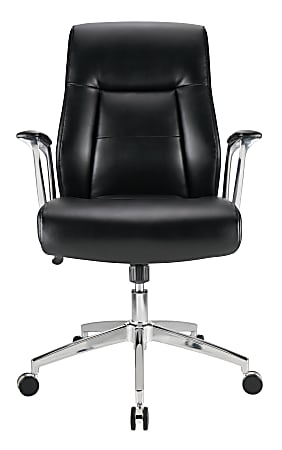 Realspace basic tilt office chair with armrest and adjustable seat austin on sale bonded leather black
