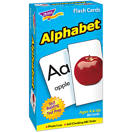 TREND Alphabet Skill Drill Flash Cards, 6" x
