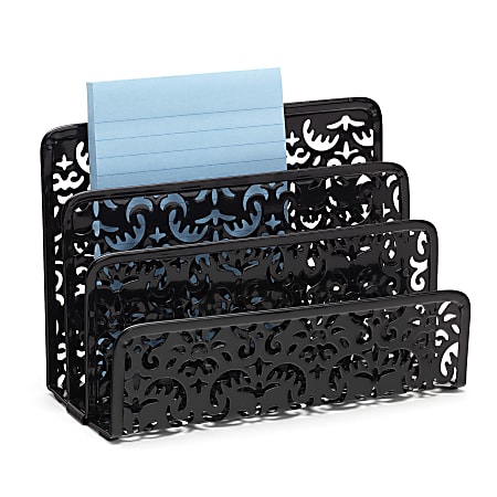 Realspace™ Brocade Letter Sorter, Black