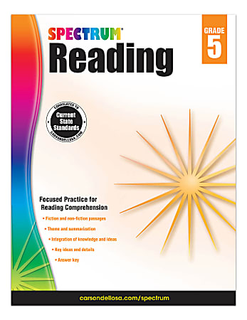 Carson-Dellosa Spectrum Reading Workbook, Grade 5