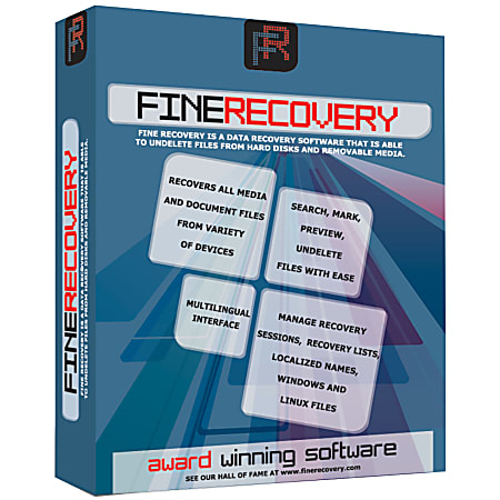 FineRecovery Data Recovery Software, Download Version