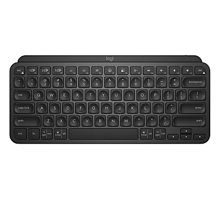 Logitech® MX Keys Mini Minimalist Wireless Illuminated Keyboard, Compact, Bluetooth, Backlit, USB-C, Black