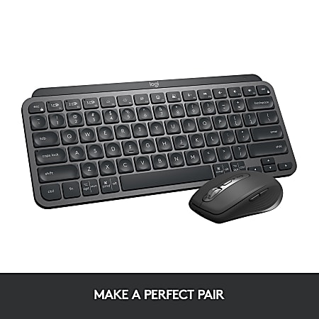 Logitech MX Keys Mini Minimalist Wireless Illuminated Keyboard Compact  Bluetooth Backlit USB C Black - Office Depot