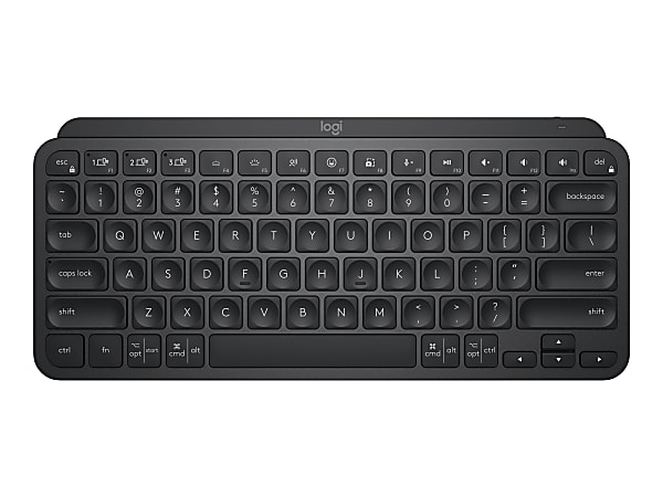 Logitech MX Keys Mini Minimalist Wireless Illuminated Keyboard Compact  Bluetooth Backlit USB C Black - Office Depot