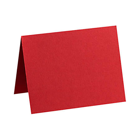LUX Folded Cards, A1, 3 1/2" x 4 7/8", Ruby Red, Pack Of 1,000