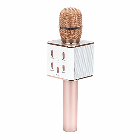 My Karaoke Pro Wireless Microphone Rose Gold - Office Depot