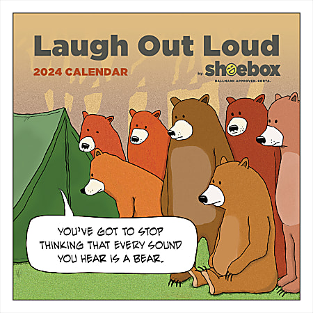 2024 TF Publishing Humor Wall Calendar, 12" x 12", Laugh Out Loud, January To December
