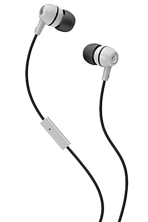 Skullcandy Spoke Earbuds, 2XL, White/Black