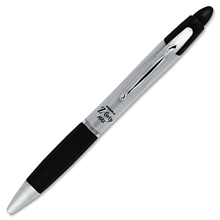 Zebra F 301 Ballpoint Pens Bold Point 1.6 mm Stainless Steel Barrel Black  Ink Pack Of 12 Pens - Office Depot